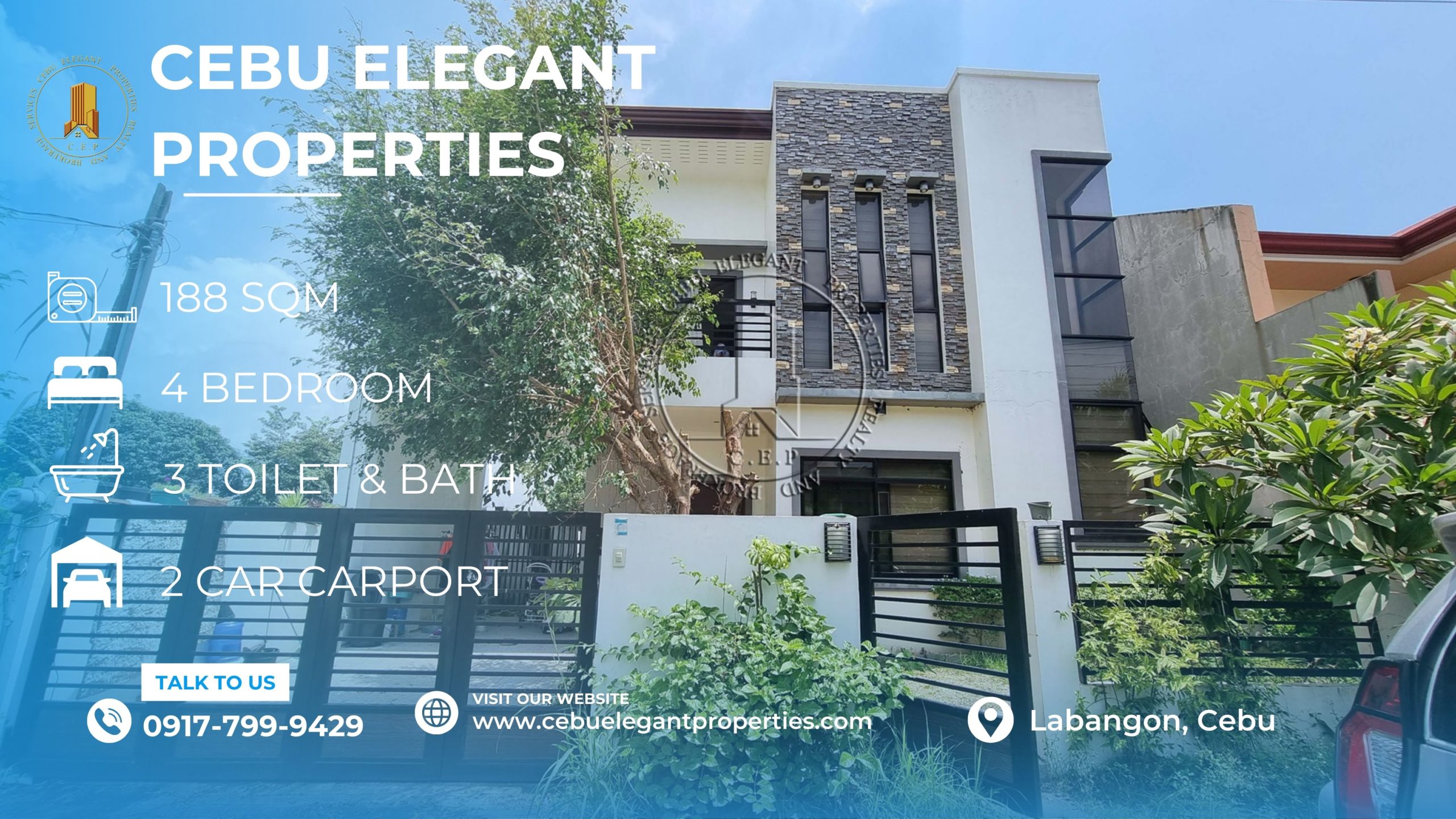 House and Lot For Sale Inside A Gated Community in Pulangbato, Cebu City