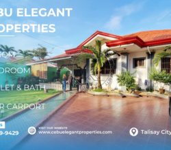 Spacious Bungalow House and Lot for Sale in Talisay City, Cebu with Ample Living Space and Convenient Features!