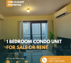 Stylish and Convenient Living: One-Bedroom Condominium Unit for Sale or Rent